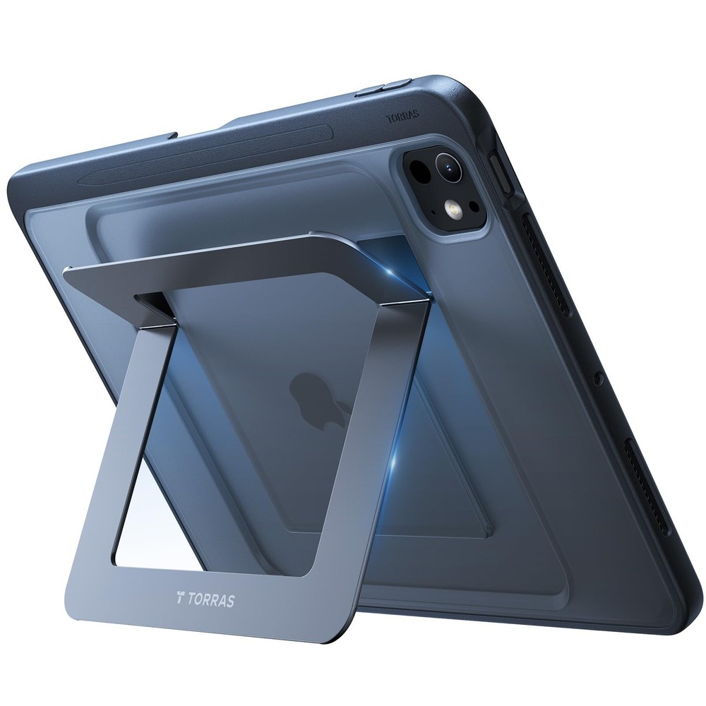 TORRAS Ostand K1 Guardian iPad Pro 12.9 Case M1 M2 Adjustable Stand Black